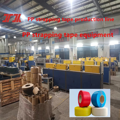 Linea di produzione di cinture di PP intelligente di fascia alta gamma attrezzature di cintura di plastica di PP con macchina di avvolgimento automatica