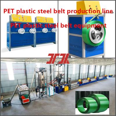 Linea di produzione di cinture di imballaggio PP PET personalizzate attrezzature per cinture di acciaio in plastica PET per sistema di controllo PLC