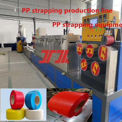 Linea di produzione di cinture di PP intelligente di fascia alta gamma attrezzature di cintura di plastica di PP con macchina di avvolgimento automatica