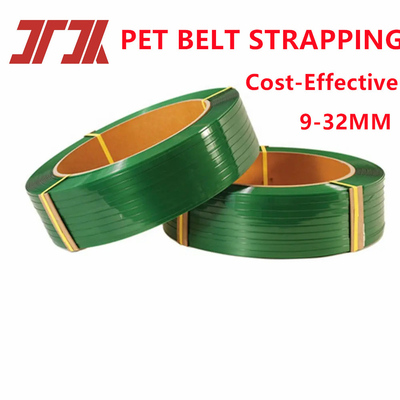 9-32mm Green Packaging Pet Strapping con durevole e versatile