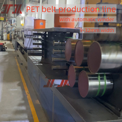 9-32 mm larghezza Pet Packing Belt Extrusion Making Machine con Clear Embossing Machine