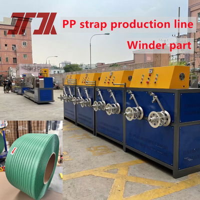 9-32 mm larghezza Pet Packing Belt Extrusion Making Machine con Clear Embossing Machine