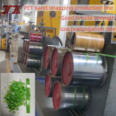 Macchina per la produzione di nastri di imballaggio in plastica per animali domestici di dimensioni personalizzate con avvolgitore completamente automatico