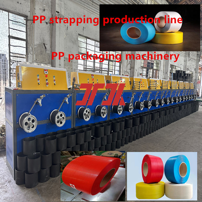 5-19 mm macchina di produzione di cinture PP personalizzata per l'utilizzo di cinture PP per cartoni leggeri legno 50-350 kg resistenza alla tensione