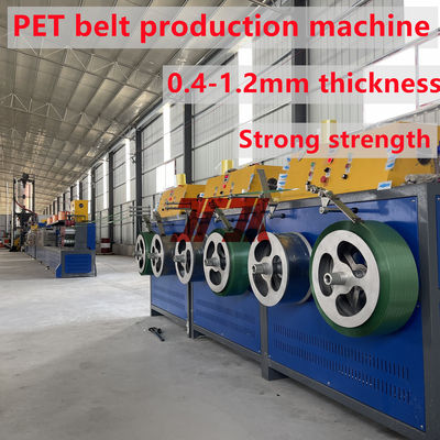 Materiale di frantumazione 100% PET 9-32mm PET Strap Making Machine Con 2.5m2 Area di filtrazione E sistema di controllo PLC