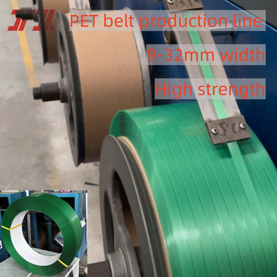 9-32 mm macchina di produzione di cinghie in PET personalizzata utilizzare materiale riciclato con avvolgitore semiautomatico