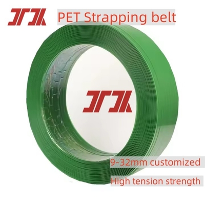 9-32 mm cintura di cintura in poliestere per animali domestici per imballaggio manuale o automatico verde nero in rilievo Tolleranza ± 0,04 mm