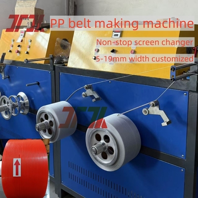 100-120 kg/h Macchina per la produzione di estrusori di fasce di fascia di PP con avvolgitore automatico e sistema di controllo PLC