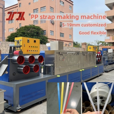 100-120 kg/h Macchina per la produzione di estrusori di fasce di fascia di PP con avvolgitore automatico e sistema di controllo PLC