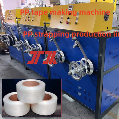 Linea di estrusione a cinghia in PP a doppia vite completamente automatica che rende la cinghia resistente e flessibile