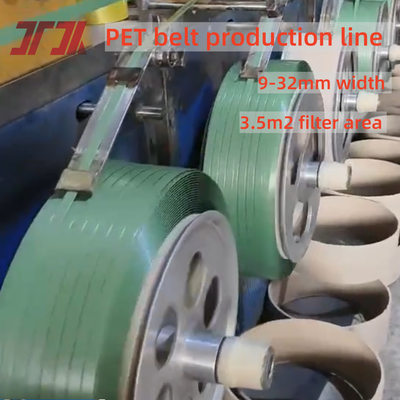 9-32mm Larghezza Customized PET 3straps Output Band Making Machine Con 4000L Stock di barile Alta produttività