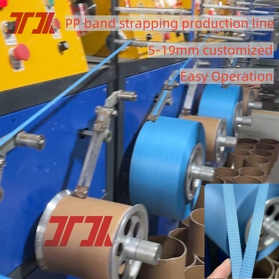 80kw Potenza PP Strap Making Machine con buona resistenza alla tensione flessibile 50-350kg