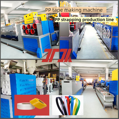 Equipaggiamento di cingolazione PP su misura Linea di produzione di cingolazione PP utilizzando materiale 100% PP polipropilene