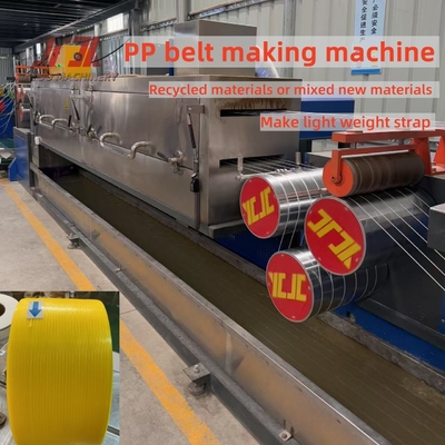 Linea di produzione di cinture in PP con piccola tolleranza di larghezza spessore lunghezza più lunga e resistenza alla tensione