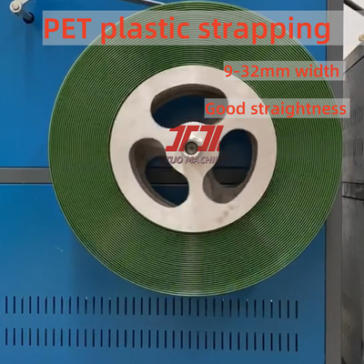 PET Flake Material schiacciato PET Materiale plastico Strapping Tape Strap Manufacturing Machine con controllo preciso della testa della matrice