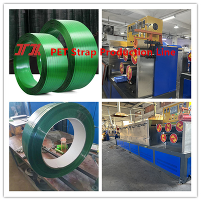 9-25mm Single Screw/twin Screw PET Plastic Steel Belt Equipaggiamento di produzione PET Strapping Belt Linea di produzione PET Packing Belt con sistema di controllo PLC