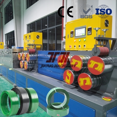 Linea di produzione di cinture in acciaio di PET di plastica controllata da PLC