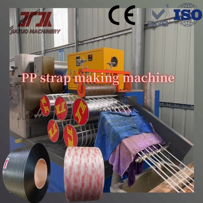 Linea di produzione di fasce di fascia di plastica PP ad alta efficienza con controllo PLC e precisione dello stampo della testa di stampo