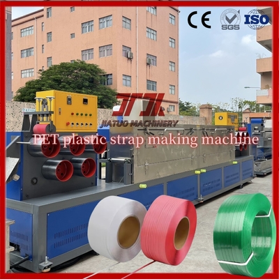 PLC Control Automatic PP Strap Band Extrusion Line con materiale a vite da 125 mm 350-380 kg/h Buona rettitudine e buona flessibilità