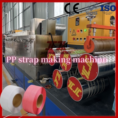 Linea di produzione per reggetta in PP a vite singola ad alta velocità 5-19mm Attrezzatura per la produzione di reggetta in PP con 200-300 m/min