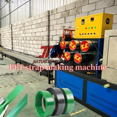 Linea di estrusione per reggetta in PET da 200 kg/ora, macchina per l'estrusione di bande con avvolgitore automatico