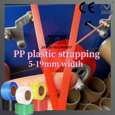 Linea di produzione reggetta in plastica PP ad alta velocità 5-19 mm personalizzata in fabbrica, attrezzatura per reggetta PP con reggiatrice automatica