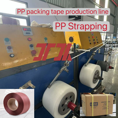 Linea di produzione reggetta in plastica PP ad alta velocità 5-19 mm personalizzata in fabbrica, attrezzatura per reggetta PP con reggiatrice automatica