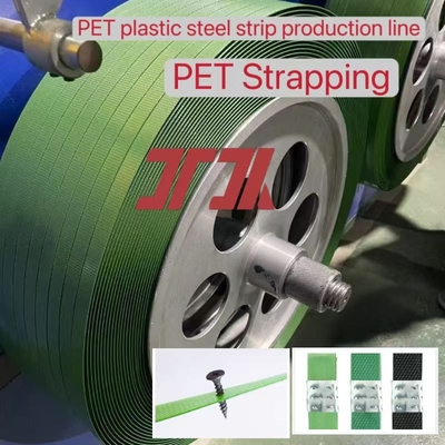 Macchina per la produzione di reggette in PET con area filtrante di 3,5 m2 e avvolgitore completamente automatico per reggette ad alta resistenza 350-1300kgf