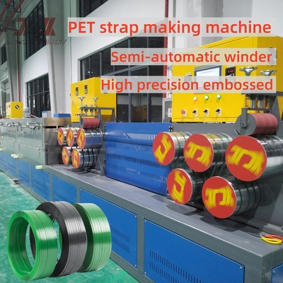 Macchina per la produzione di reggette in PET con area filtrante di 3,5 m2 e avvolgitore completamente automatico per reggette ad alta resistenza 350-1300kgf