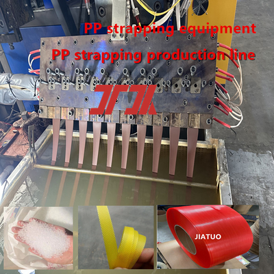 Macchina per la produzione di reggette in PP 5-19 mm Estrusore a doppia vite per reggette in PP Velocità della linea di produzione 200-300 m/min