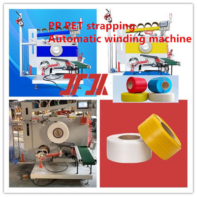 Macchina automatica avvolgitrice servo per reggette in PET PP, avvolgimento piatto, avvolgimento completo