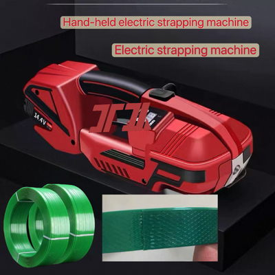 Reggiatrice elettrica portatile Strumento automatico per reggiatura e tensionamento per reggette in PP e PET