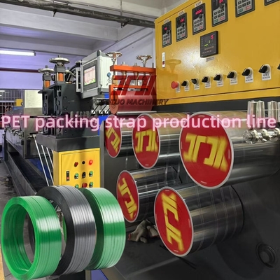 Macchina per la produzione di reggette in PET trasparenti da 16 mm, attrezzatura per reggiatura in PET ad alta velocità, linea di produzione PET