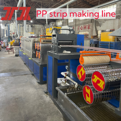 Linea di produzione automatica per reggette in plastica PP da 120-200 kg/h con cambio filtro continuo