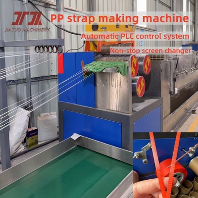 Linea di produzione automatica per reggette in plastica PP da 120-200 kg/h con cambio filtro continuo