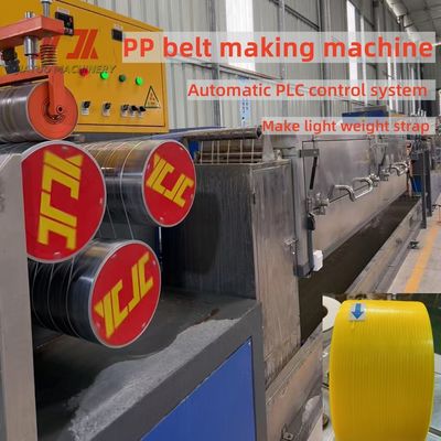 Macchina di produzione di cinghie in PP completamente automatica con controllo PLC e giratore automatico 5-19 mm