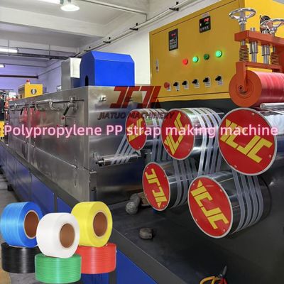 Linea di produzione per la fabbricazione di reggette in plastica PP 100-120Kg/H con controllo PLC e avvolgitore automatico