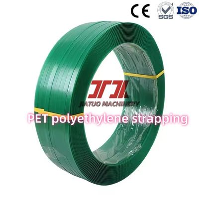 9-25mm PET cintura di imballaggio Strapping Roll verde PET Strapping di plastica di acciaio specifiche personalizzate