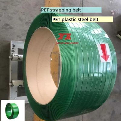 9-25mm PET cintura di imballaggio Strapping Roll verde PET Strapping di plastica di acciaio specifiche personalizzate