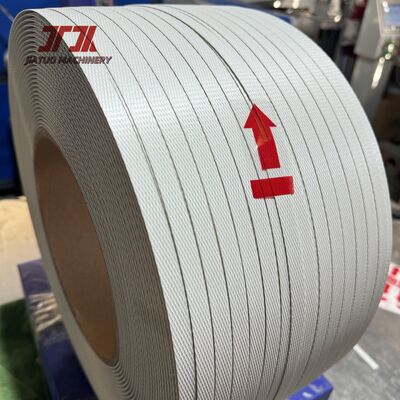 PP Strapping 12mm Strappo di plastica Strip di imballaggio giallo cintura di imballaggio roll imballaggio di plastica logo personalizzato cartone di imballaggio manuale