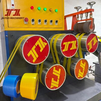 38CrMoALA Single Double Screw PP Strapping Band Making Machine con avvolgitore automatico