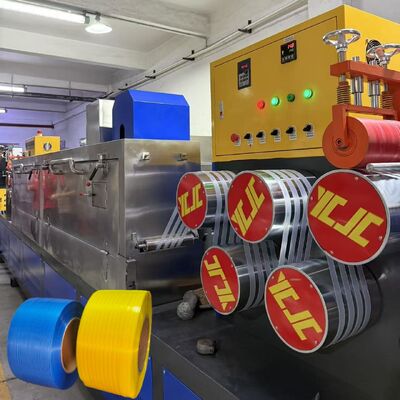 260 kg/h Pp Strap Making Machine Strap Packaging per scatole con cambio schermo non stop