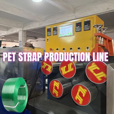 PET Strapping Production Equipment 9-25mm PET Strap Making Machine for PLC Control System