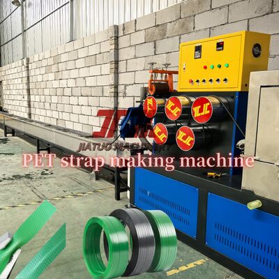 Macchina per la fabbricazione di cinghie in PET 9-25 mm attrezzature per cinture in acciaio in PET di plastica per 100% di fiocchi di bottiglie in PET
