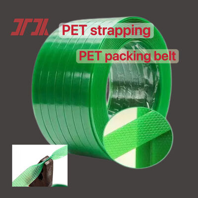 Cintura di imballaggio in PET da 9-25 mm, reggia in acciaio plastico PET, reggia di imballaggio in PET con frantumazione di materiale di bottiglia al 100%