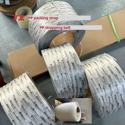 Nastro di imballaggio in PP Reggia in PP stile sandwich da 5–12 mm per reggiatrice ad alta velocità