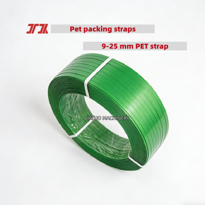 Cintura di imballaggio in PET verde ad alta velocità da 19 mm per attrezzi pneumatici