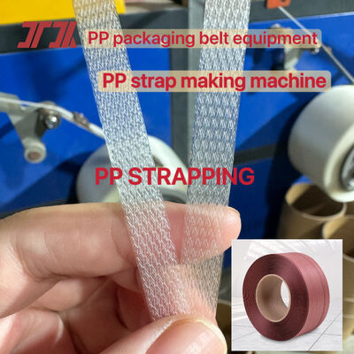 PLC-controllato PP Strap Making Machine linea di produzione di fasce di cintura con 100% di materiali di PP riciclati