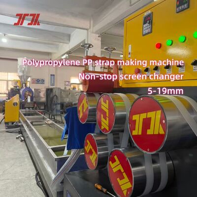 Macchina di produzione di cinghie in PP ad alta efficienza con controllo PLC e cambio schermo automatico 230-260 kg/h