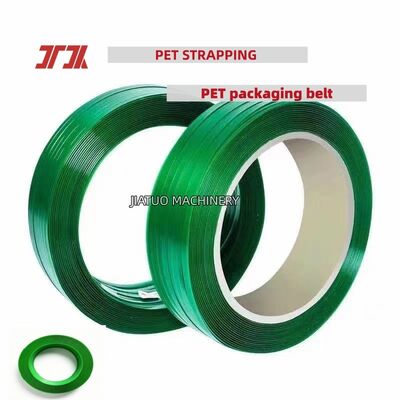 Reggiatura automatica in PET Nastro di imballaggio in PET da 12 mm per la produzione di scaglie di bottiglie in PET al 100% o materiali frantumati